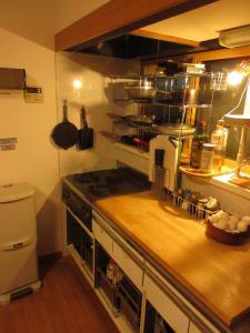 Kuchyň nebo kuchyňský kout v ubytování Shinshu Wakaho Gibier B&B