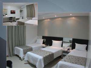 Postel nebo postele na pokoji v ubytování L´acordes Hotel