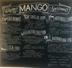 Certifikát, hodnocení, plakát nebo jiný dokument vystavený v ubytování Apartments Mango Downtown