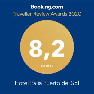 Certifikát, hodnocení, plakát nebo jiný dokument vystavený v ubytování Hotel Palia Puerto del Sol 3 Sup