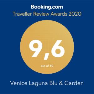 einem gelben Kreis mit der Nummer darauf in der Unterkunft Venice Laguna Blu & Garden in Venedig