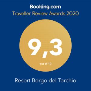 Certifikát, ocenenie alebo iný dokument vystavený v ubytovaní Resort Borgo del Torchio