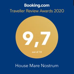 Certifikát, ocenenie alebo iný dokument vystavený v ubytovaní House Mare Nostrum