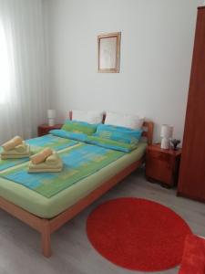 Postel nebo postele na pokoji v ubytování Apartman Zana + 29 fotografií