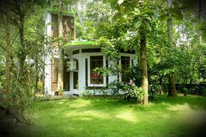 a small house in the middle of a yard at Jickys Nest in Varkala +28 photos