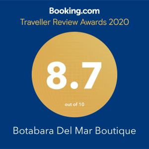 Botabara Del Mar Boutique tanúsítványa, márkajelzése vagy díja