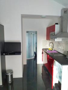 Kuchyň nebo kuchyňský kout v ubytování Residence Deja Vu