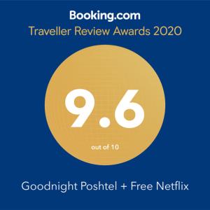 a yellow circle with the number on it at Goodnight Poshtel + Free Netflix in Hat Yai
