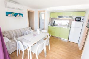 Kuchyň nebo kuchyňský kout v ubytování Mobile home Opal 1
