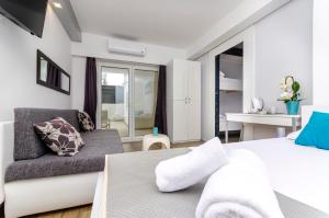 Χώρος καθιστικού στο All Saints Suites B&B Kastela