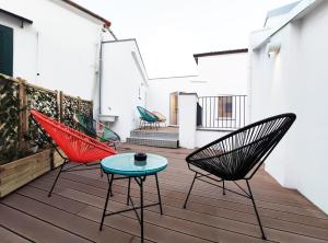 En balkon eller terrasse på Tric Trac Hostel