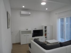 TV a/nebo společenská místnost v ubytování Apartmani Dropulić