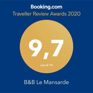 a yellow circle with the number on it at B&B Le Mansarde in Pescara