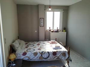 Ένα ή περισσότερα κρεβάτια σε δωμάτιο στο "Sotiria Alpha" apartment