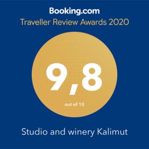 Studio and winery Kalimut的证书、奖牌、标识或其他文件