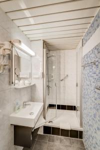 Koupelna v ubytování Gästehaus Centro