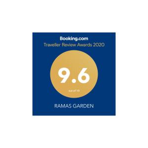 Certifikát, hodnocení, plakát nebo jiný dokument vystavený v ubytování RAMAS GARDEN