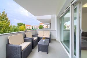 Balkón nebo terasa v ubytování Adria House