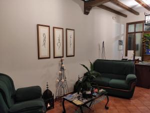 A seating area at La Garzona
