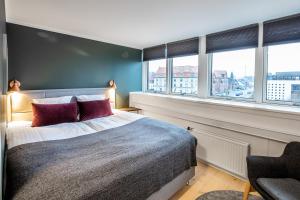 Postel nebo postele na pokoji v ubytování Hotel Sidesporet