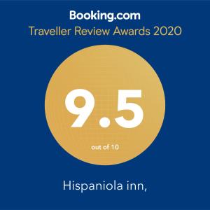 Certifikát, hodnocení, plakát nebo jiný dokument vystavený v ubytování Hispaniola inn