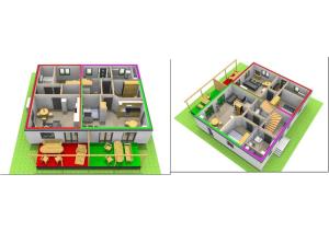 Půdorys ubytování APARTMÁNY POD SJEZDOVKOU