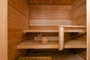 Palanda nebo palandy na pokoji v ubytování Lapland Hotels Hetta