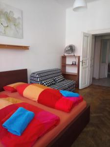 Postel nebo postele na pokoji v ubytování Apartmány Železná