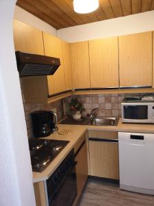 Kuchyňa alebo kuchynka v ubytovaní Ferienwohnung Schiestl