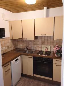 Kuchyňa alebo kuchynka v ubytovaní Ferienwohnung Schiestl