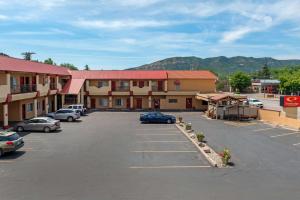 a large parking lot in front of a motel at Econo Lodge Inn & Suites Durango in Durango