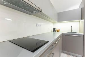 Kuchyňa alebo kuchynka v ubytovaní Lampi Aparthotel Prague