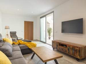 TV a/nebo společenská místnost v ubytování Villa margalida