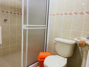 Koupelna v ubytování casa hostal las palmeras + 33 fotografií