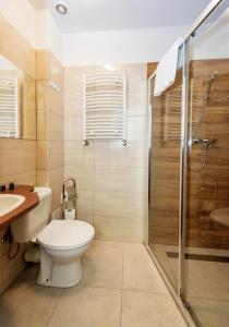 Koupelna v ubytování Hotel Marczewski