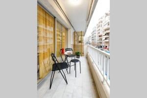 Balkón alebo terasa v ubytovaní Spacious stylish studio up to 4ppl close to centre