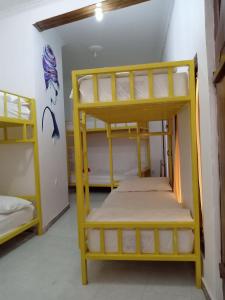 Habitación con 2 literas en una habitación en The Mel Homestay, en Nusa Penida