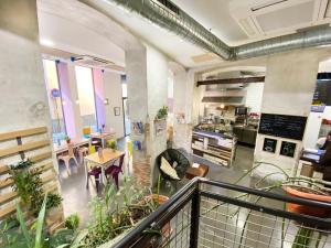 TV a/nebo společenská místnost v ubytování ECO Hostel