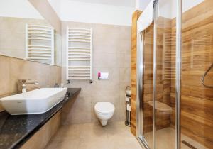 Koupelna v ubytování Hotel Marczewski