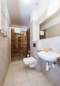 Koupelna v ubytování Hotel Marczewski