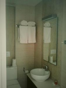Koupelna v ubytování Hotel Kipseli