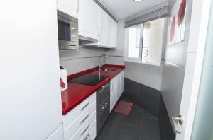 Kuchyň nebo kuchyňský kout v ubytování EDIFICIO PEÑASOL
