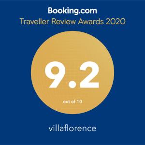 Certifikát, hodnocení, plakát nebo jiný dokument vystavený v ubytování villaflorence