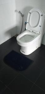 a bathroom with a toilet with the lid up at Ice Age Cottage in Ella +60 photos