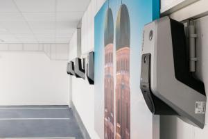 TV a/nebo společenská místnost v ubytování Hotel Obermaier