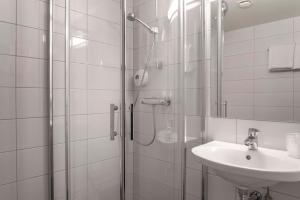 Koupelna v ubytování Melbu Hotell