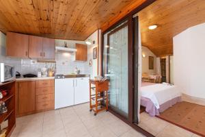 Kuchyň nebo kuchyňský kout v ubytování Apartments Pilicari