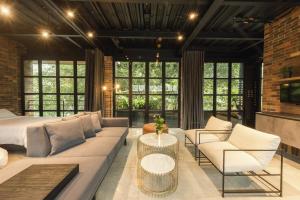 Posezení v ubytování Hotel Meridiano Lofts