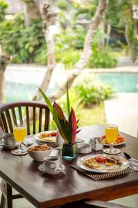 Opciones de desayuno disponibles en Villa Victoria Bali