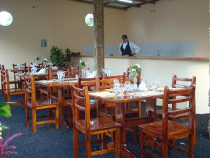 ห้องอาหารหรือที่รับประทานอาหารของ Gran Hostal Tintorera